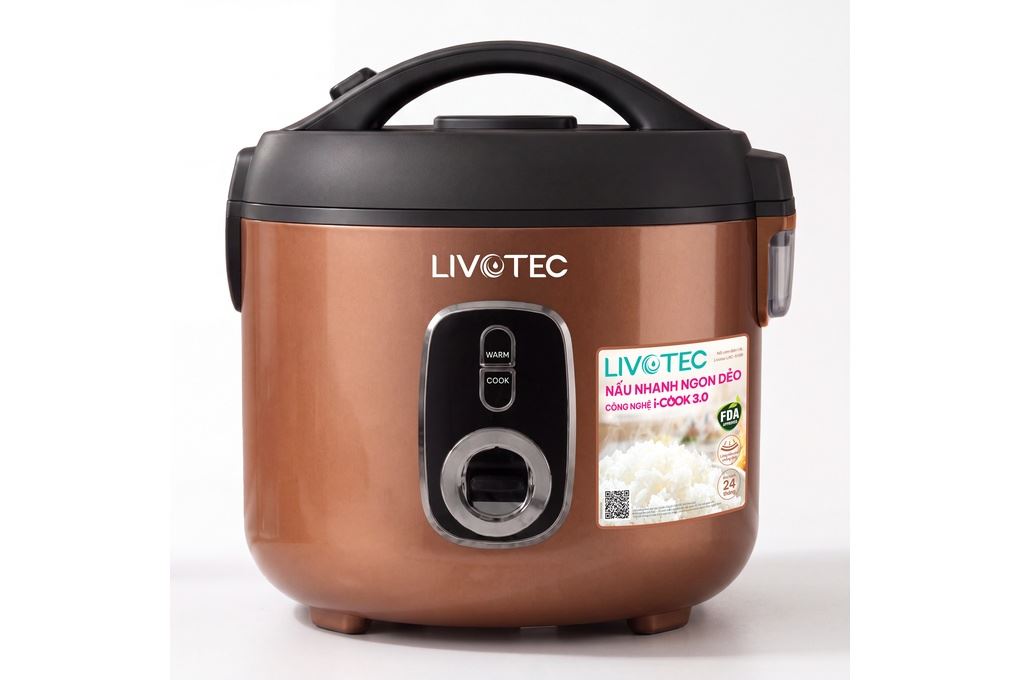 Nồi cơm nắp gài Livotec 1.2 lít LRC-5112B