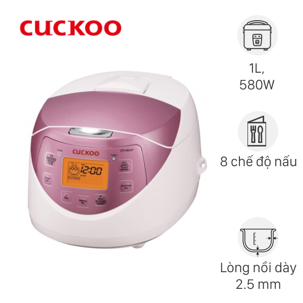 Nồi cơm điện tử Cuckoo 1 lít CR-0631F