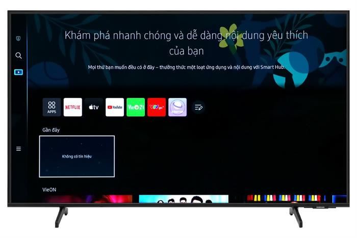 Smart Tivi Samsung 4K Crystal UHD 43 inch UA43BU8000 Màu Đen