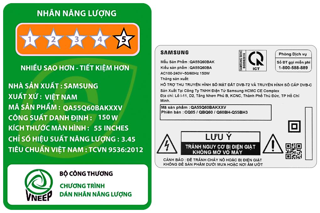 Smart Tivi QLED Samsung 4K 55 inch QA55Q60B Màu Đen