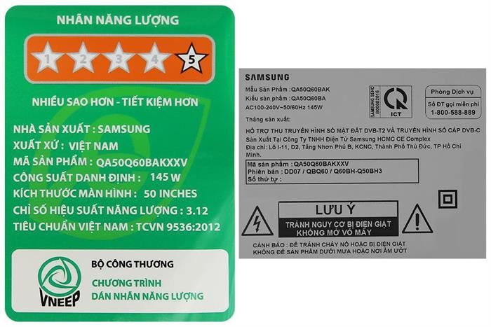 Smart Tivi QLED Samsung 4K 50 inch QA50Q60B Màu Đen