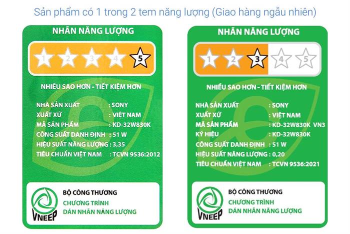 Google Tivi Sony 32 inch KD-32W830K Màu Đen