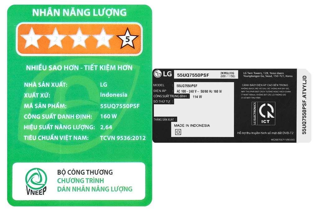 Smart Tivi LG AI 4K 55 inch 55UQ7550PSF Màu Đen