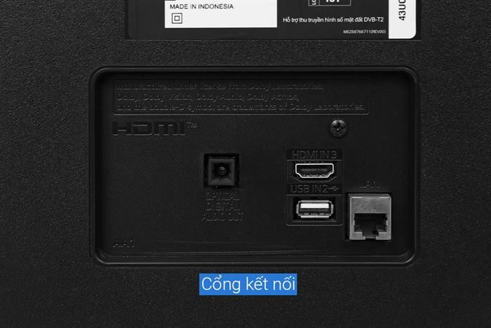 Smart Tivi LG 4K 43 inch 43UQ8000PSC Màu Đen