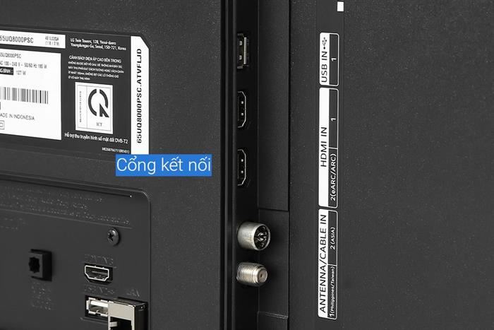 Smart Tivi LG 4K 65 inch 65UQ8000PSC Màu Đen