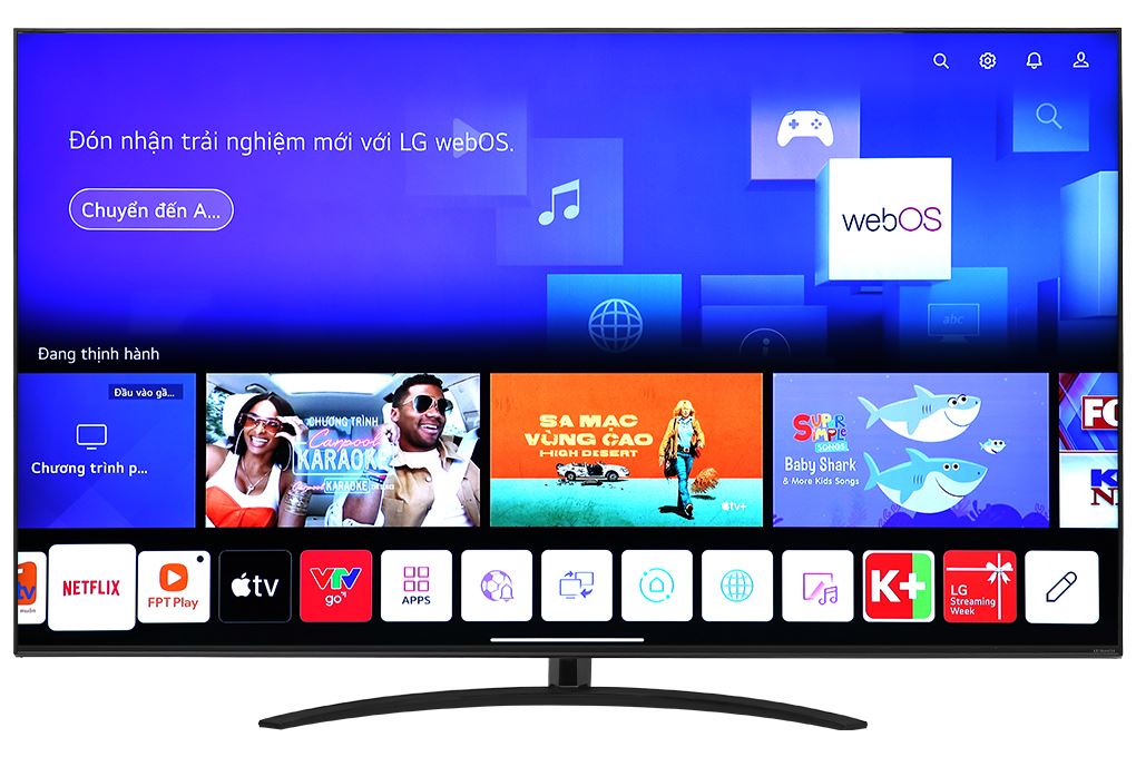 Smart Tivi NanoCell LG 4K 75 inch 75NANO76SQA Màu Đen