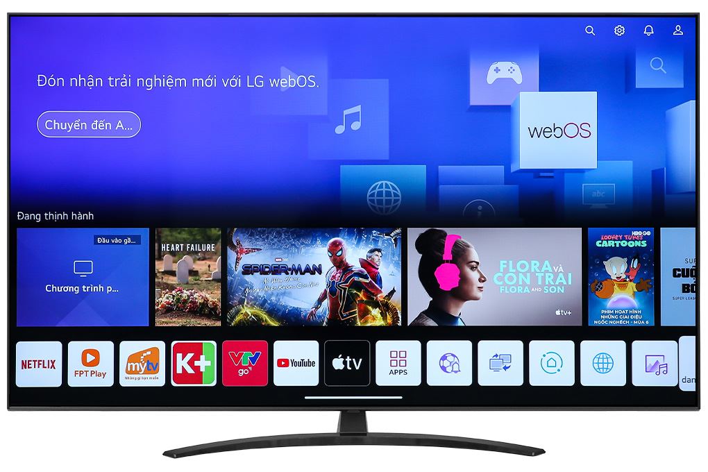 Smart Tivi NanoCell LG AI 4K 65 inch 65NANO76SQA Màu Đen