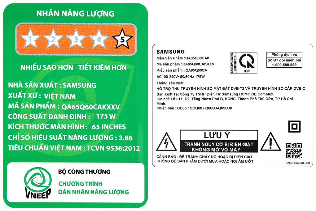 Smart Tivi QLED Samsung 4K 65 inch QA65Q60C Màu Đen