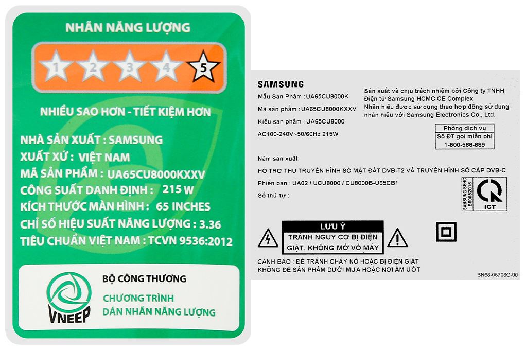 Smart Tivi Crystal UHD Samsung 4K 65 inch UA65CU8000 Màu Đen
