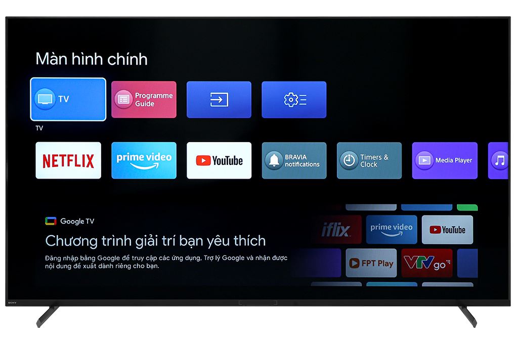 Google Tivi Sony AI 4K 65 inch XR-65X90L Màu Đen