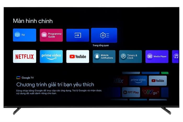 Google Tivi Sony AI 4K 75 inch XR-75X90L Màu Đen