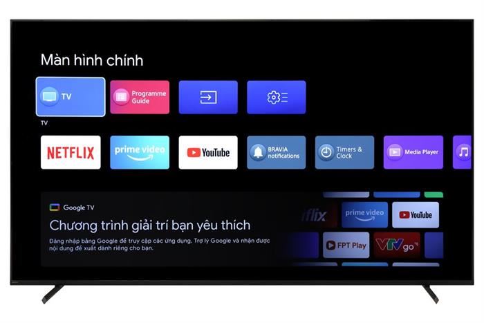 Google Tivi Sony 4K 85 inch XR-85X90L Màu Đen