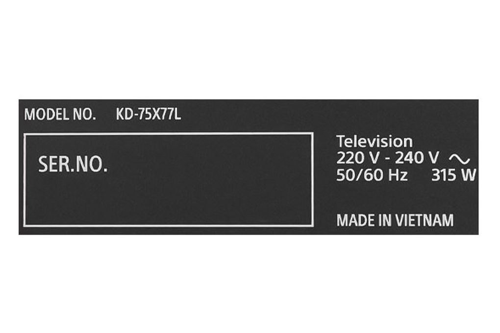 Google Tivi Sony 4K 75 inch KD-75X77L Màu Đen