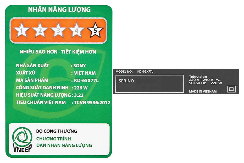 Google Tivi Sony 4K 65 inch KD-65X77L Màu Đen