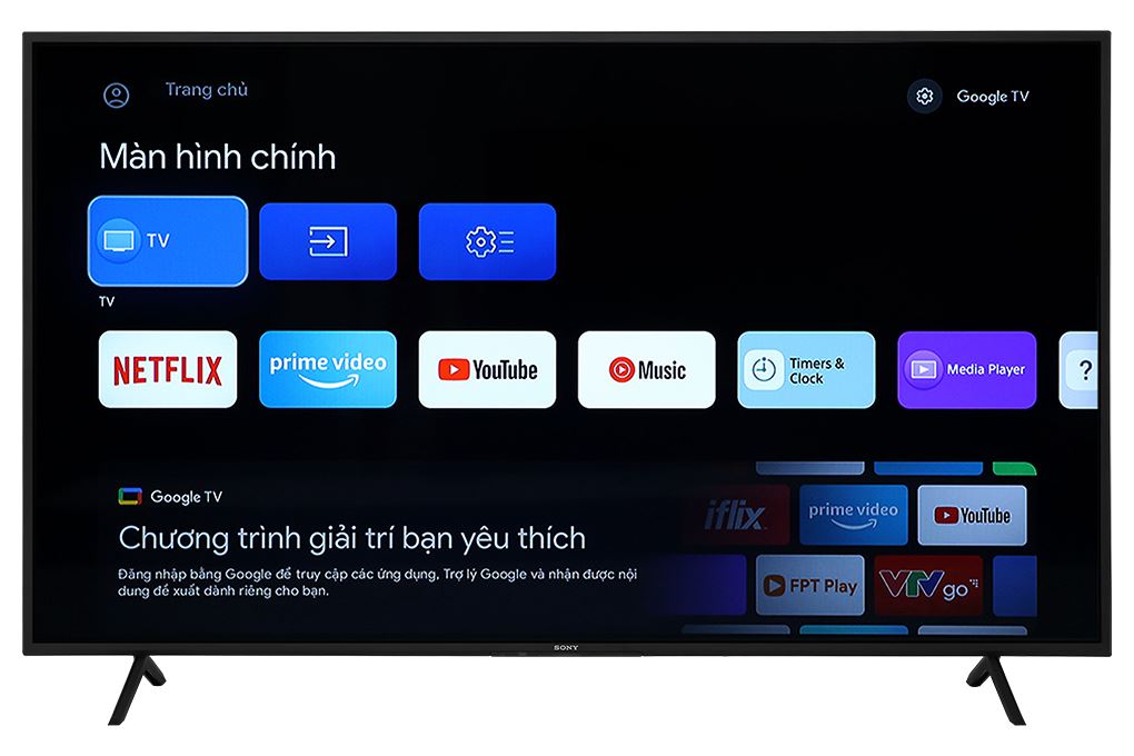 Google Tivi Sony 4K 65 inch KD-65X77L Màu Đen