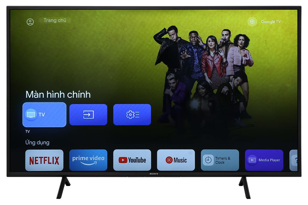 Google Tivi Sony 4K 50 inch KD-50X77L Màu Đen