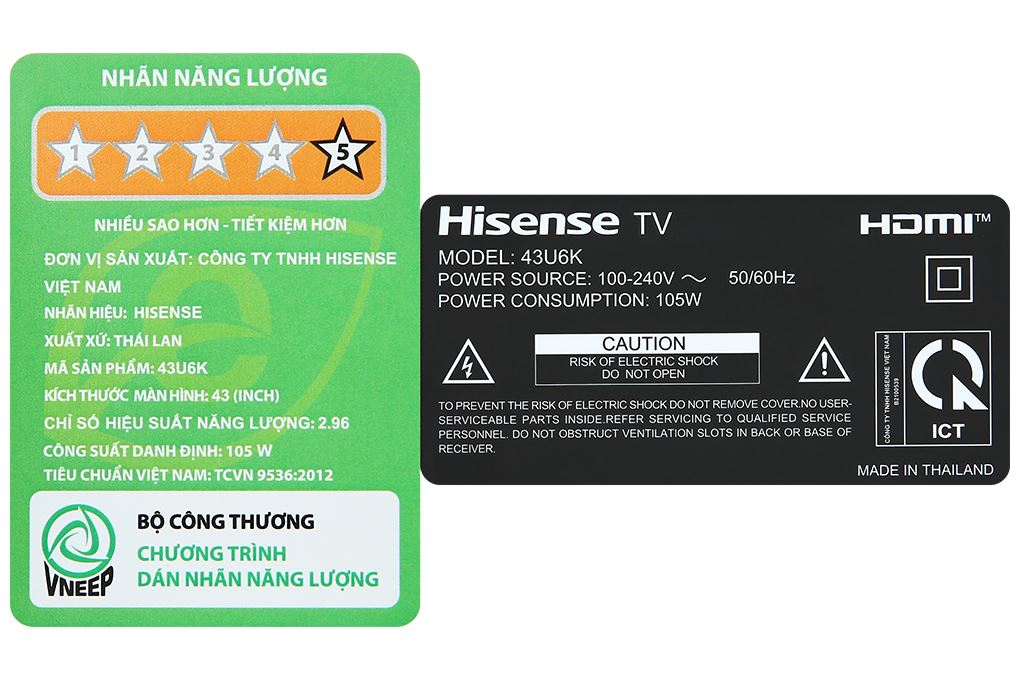 Google Tivi ULED Hisense AI 4K 43 inch 43U6K - 12