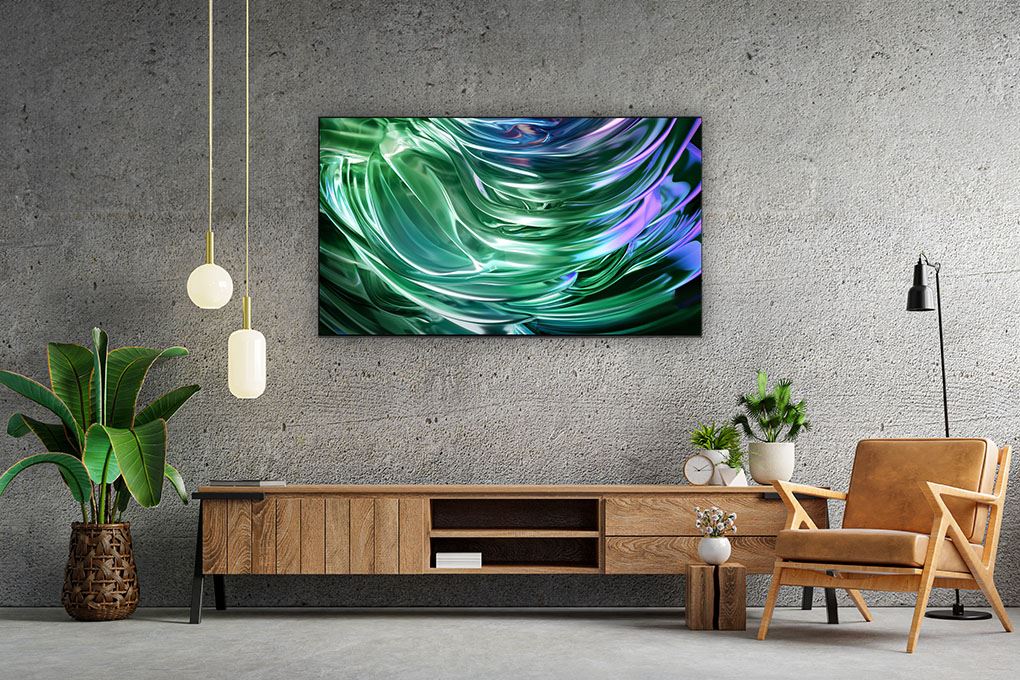 Smart Tivi OLED Samsung AI 4K 55 inch QA55S90D Màu Đen
