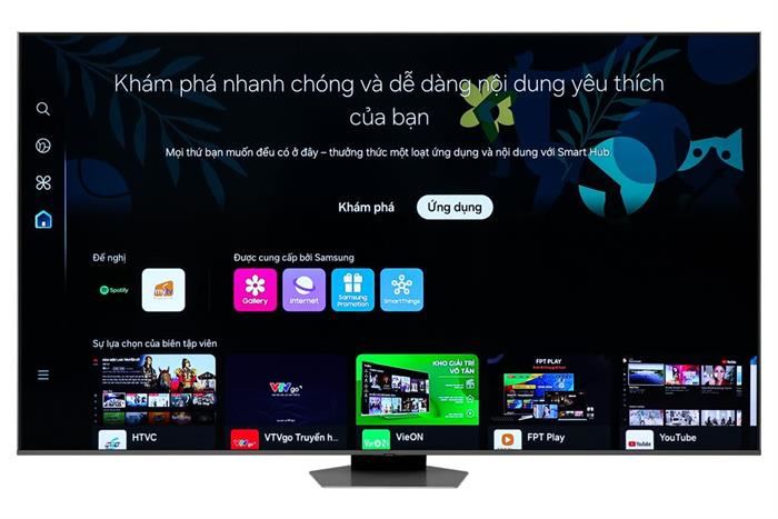 Smart Tivi QLED Samsung 4K 85 inch QA85Q80D Màu Đen