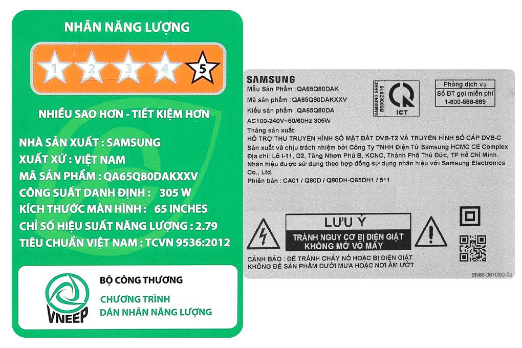 Smart Tivi QLED Samsung AI 4K 65 inch QA65Q80D Màu Đen