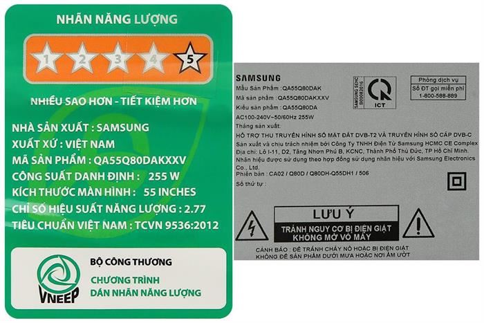 Smart Tivi QLED Samsung AI 4K 55 inch QA55Q80D Màu Đen