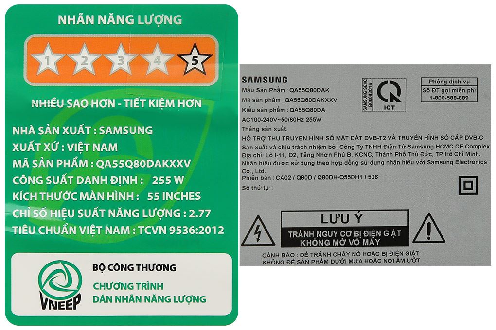Smart Tivi QLED Samsung AI 4K 55 inch QA55Q80D Màu Đen