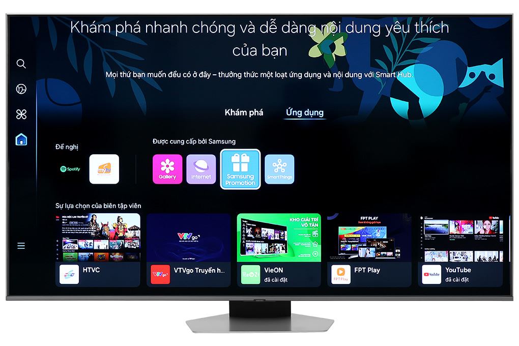 Smart Tivi QLED Samsung AI 4K 55 inch QA55Q80D Màu Đen