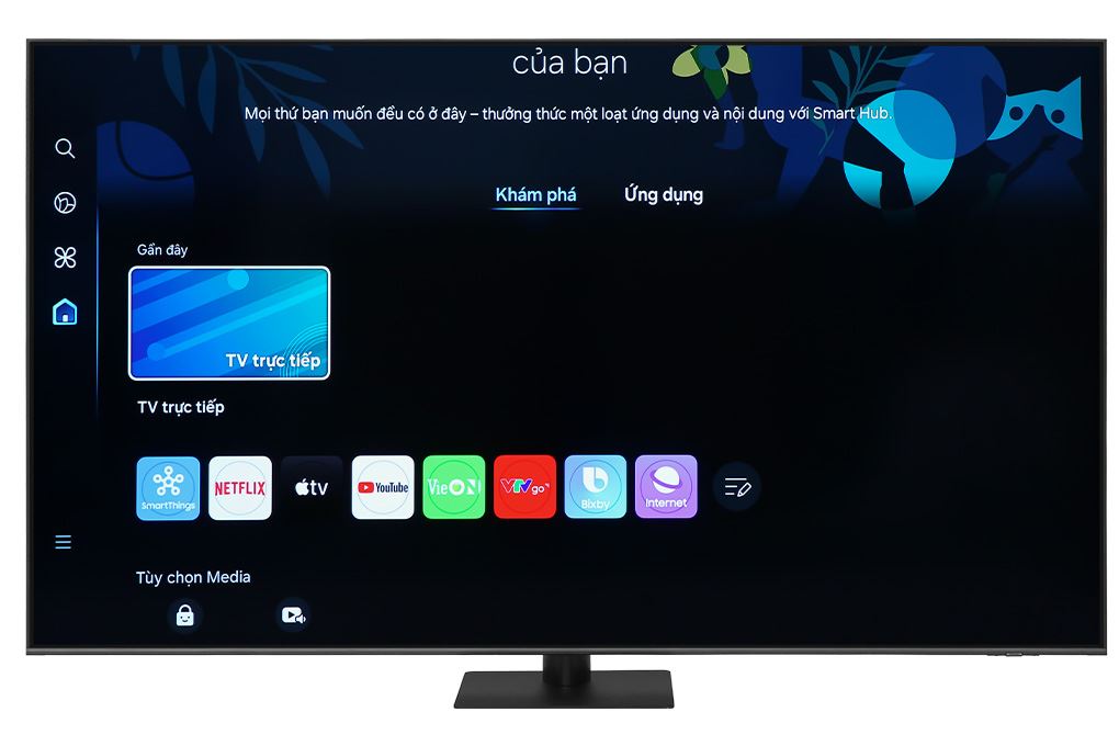 Smart Tivi QLED Samsung AI 4K 85 inch QA85Q70D Màu Đen