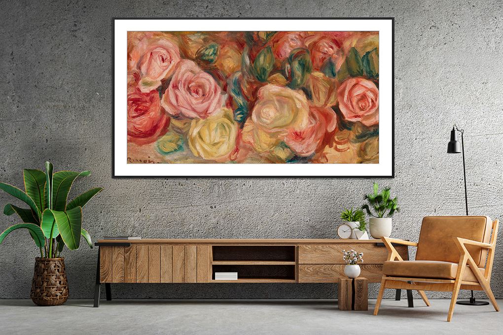 Smart Tivi Khung Tranh The Frame QLED Samsung AI 4K 75 inch QA75LS03D Màu Đen