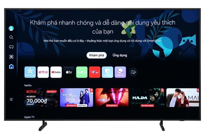 Smart Tivi Khung Tranh The Frame QLED Samsung AI 4K 75 inch QA75LS03D Màu Đen
