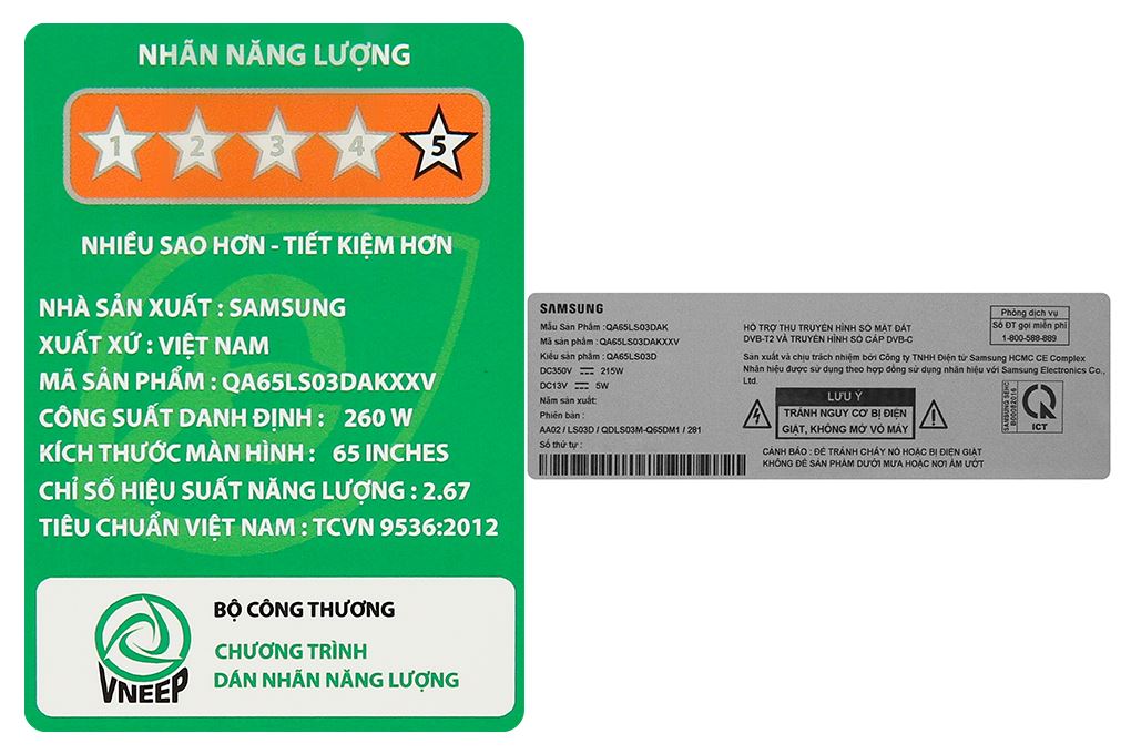 Smart Tivi Khung Tranh The Frame QLED Samsung AI 4K 65 inch QA65LS03D Màu Đen