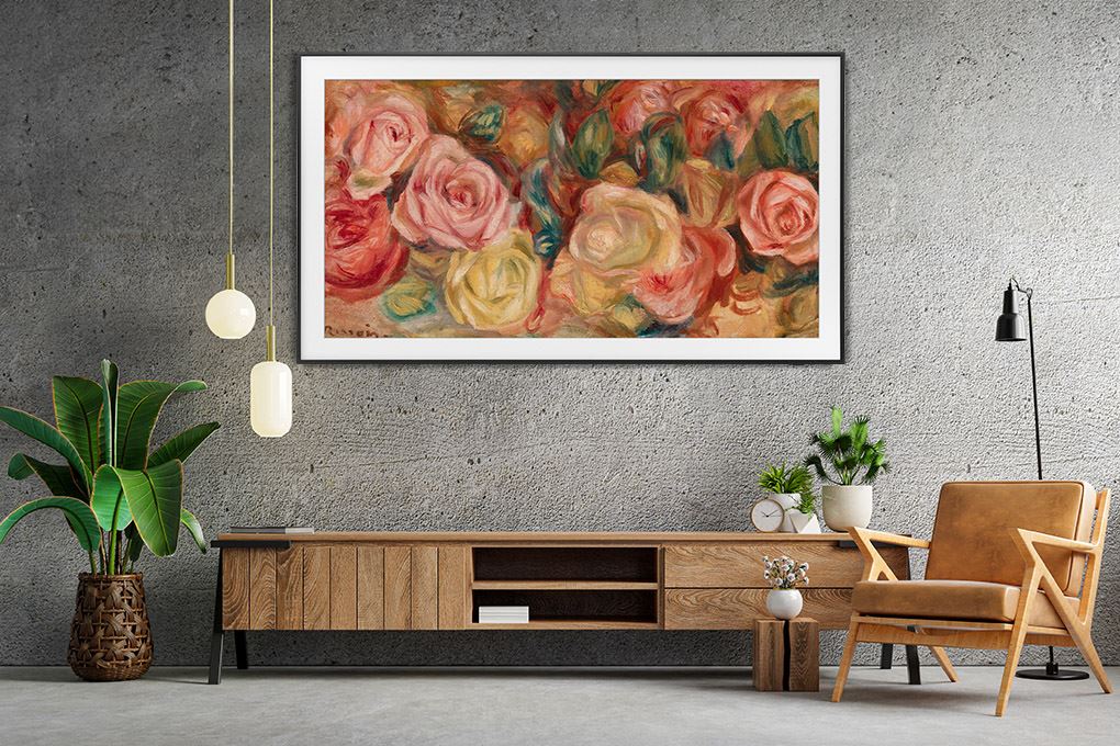 Smart Tivi Khung Tranh The Frame QLED Samsung AI 4K 65 inch QA65LS03D Màu Đen