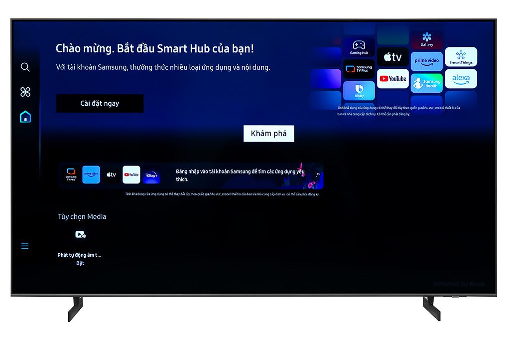 Smart Tivi Crystal UHD Samsung 4K 85 inch UA85DU8000 Màu Đen