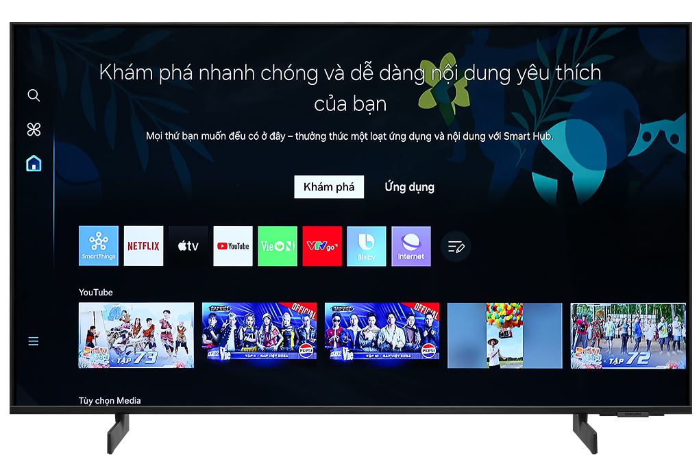 Smart Tivi Crystal UHD Samsung 4K 43 inch UA43DU8000 Màu Đen