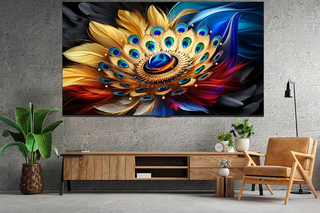 Google Tivi QLED TCL AI 4K 85 inch 85C69B Màu Đen