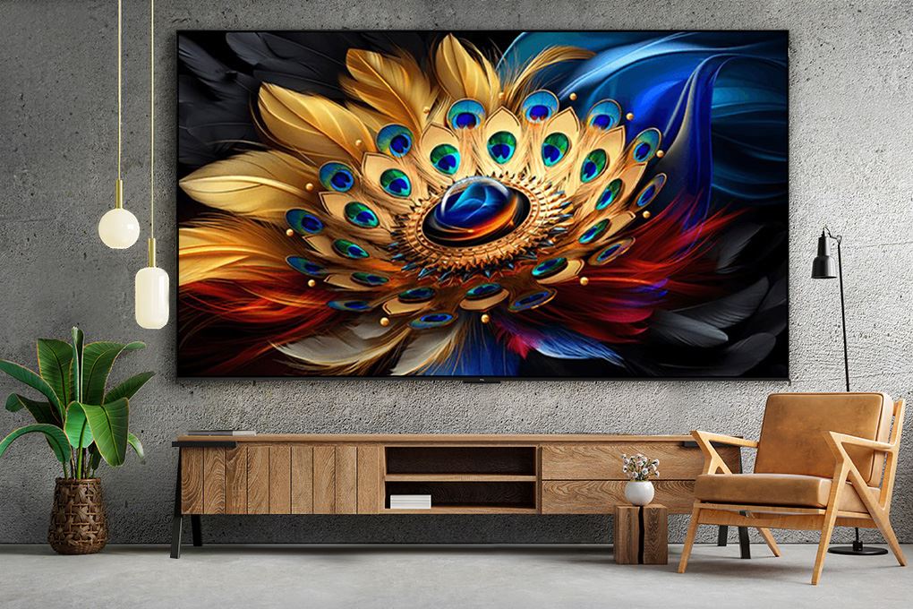 Google Tivi QLED TCL AI 4K 98 inch 98C69B Màu Đen