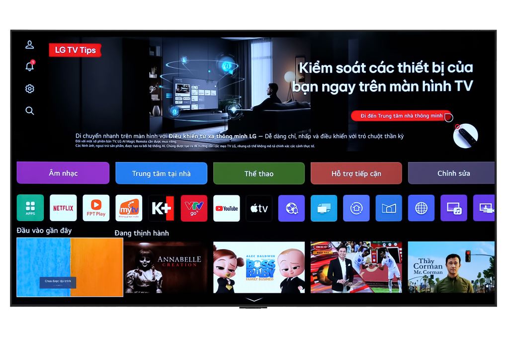 Smart Tivi OLED LG AI 4K 65 inch 65G4PSA Màu Đen