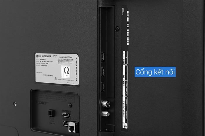 Smart Tivi LG AI 4K 43 inch 43UT8050PSB Màu Đen