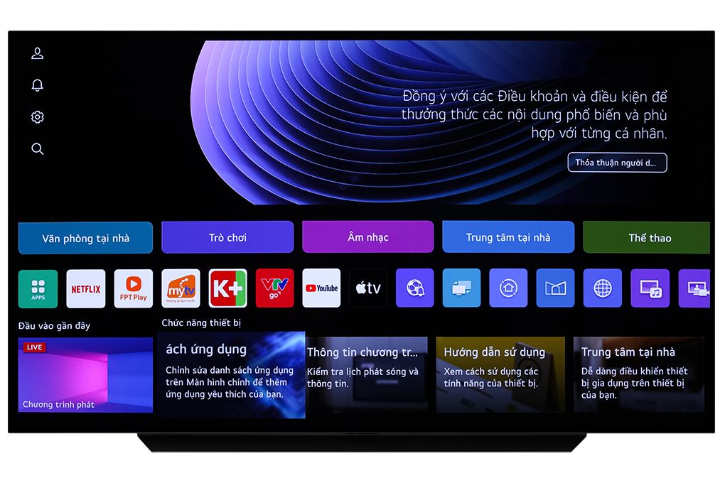 Smart Tivi OLED LG AI 4K 83 inch OLED83C4PSA Màu Đen