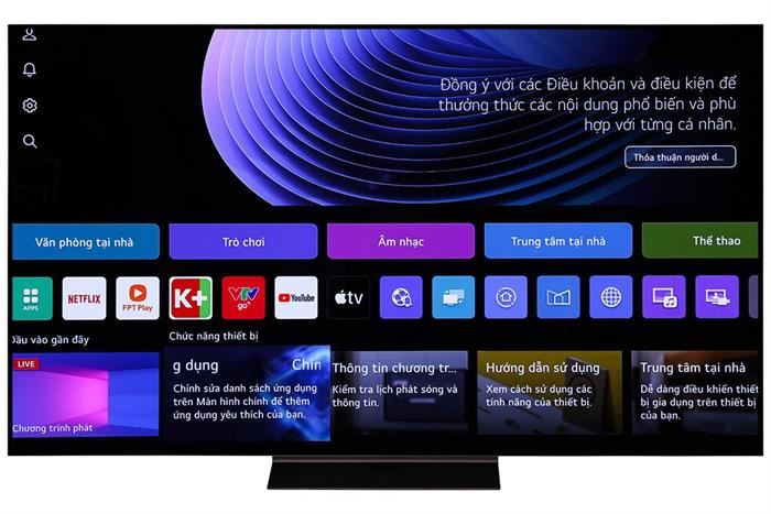 Smart Tivi OLED LG AI 4K 77 inch 77C4PSA Màu Đen