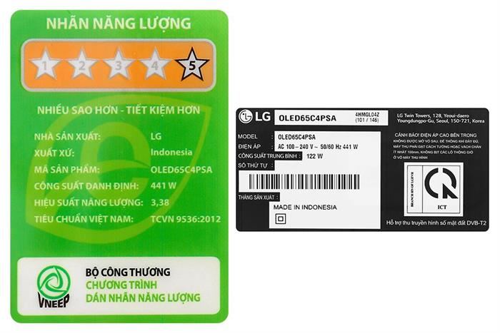 Smart Tivi OLED LG AI 4K 65 inch 65C4PSA Màu Đen