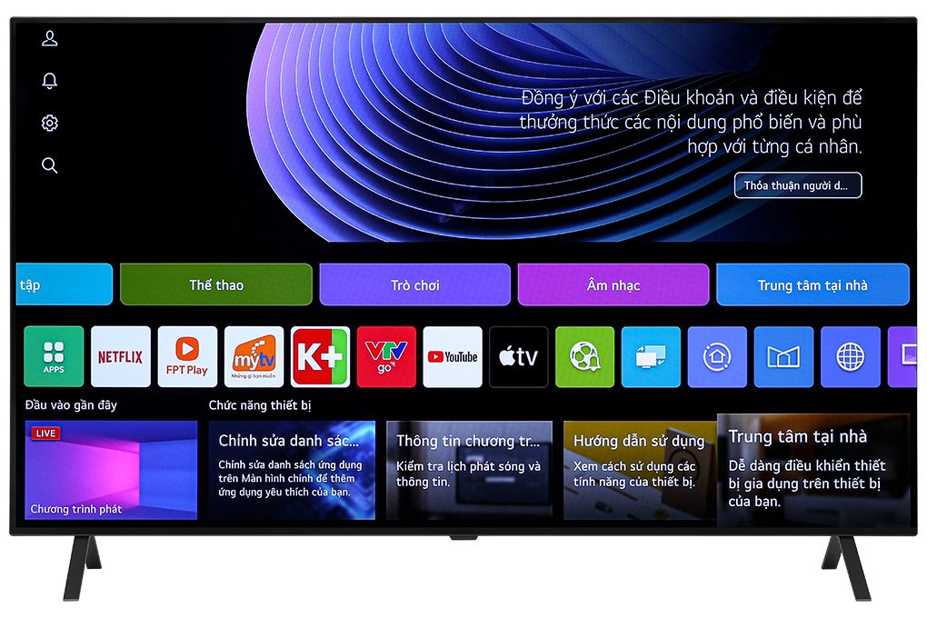 Smart Tivi OLED LG AI 4K 55 inch 55B4PSA Màu Đen