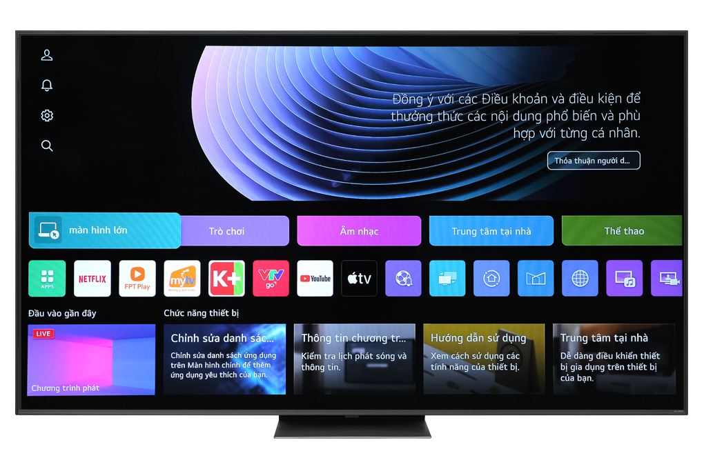 Smart Tivi QNED LG AI 4K 75 inch 75QNED86TSA Màu Đen