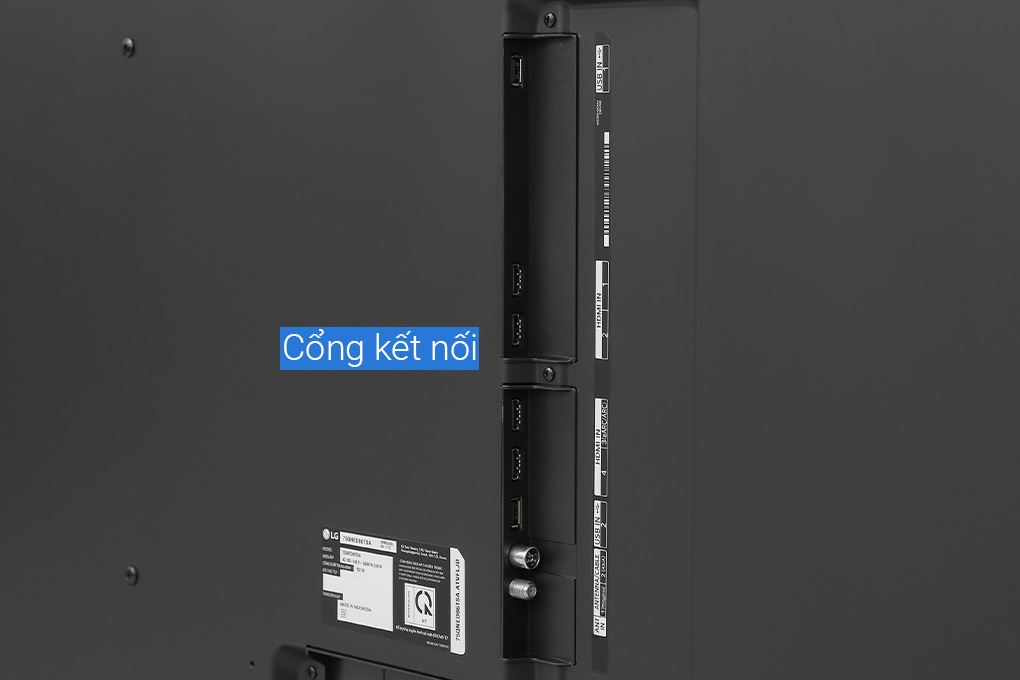 Smart Tivi QNED LG AI 4K 75 inch 75QNED86TSA Màu Đen