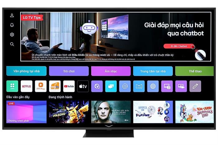 Smart Tivi QNED LG AI 4K 65 inch 65QNED86TSA Màu Đen