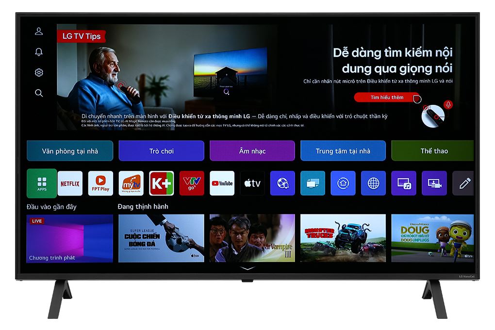 Smart Tivi NanoCell LG AI 4K 43 inch 43NANO81TSA Màu Đen