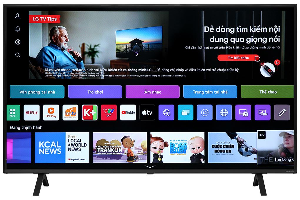 Smart Tivi NanoCell LG AI 4K 50 inch 50NANO81TSA Màu Đen