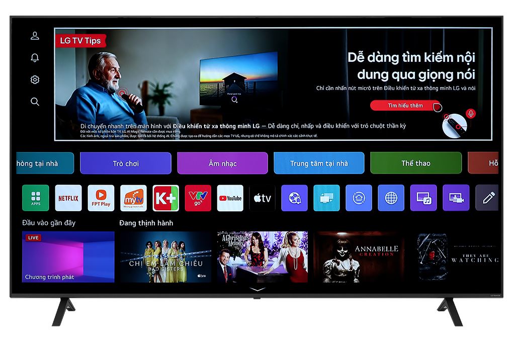 Smart Tivi NanoCell LG AI 4K 75 inch 75NANO81TSA Màu Đen