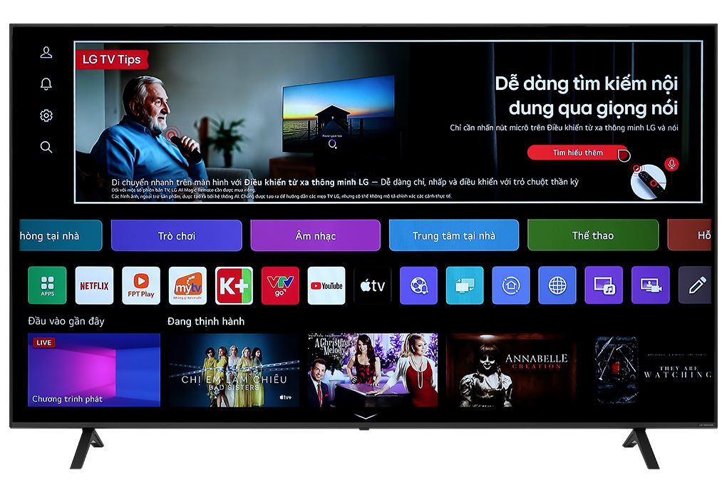 Smart Tivi NanoCell LG AI 4K 86 inch 86NANO81TSA Màu Đen