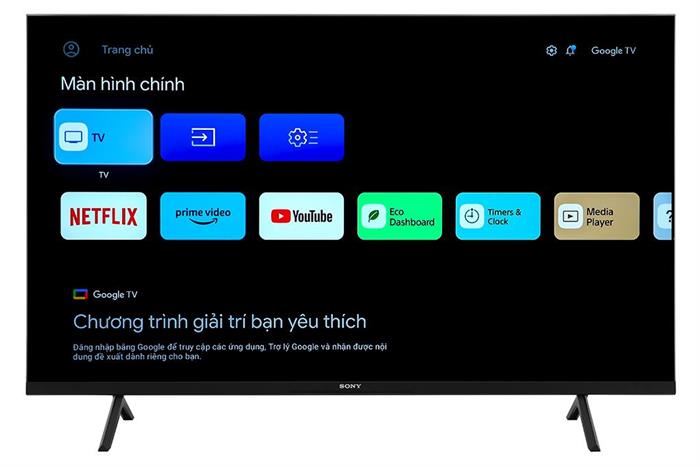 Google Tivi Sony 4K 43 inch K-43S30 Màu Đen